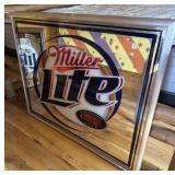 MILLER LITE ADVERTISING MIRROR