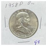 1958-D FRANKLIN HALF DOLLAR