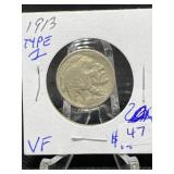 1913 TYPE 1 BUFFALO NICKEL