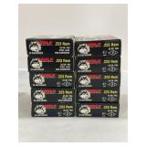 200 ROUNDS WOLF .223 REM AMMUNITION - 55 GR - FMJ-