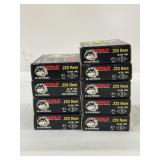 180 ROUNDS WOLF .223 REM AMMUNITION - 55 GR - FMJ-