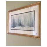 2 PICTURES, WINTER SCENE SIGNED BY NEFTE BALES