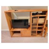 ENTERTAINMENT STAND, SAMSUNG FLATSCREEN TV,