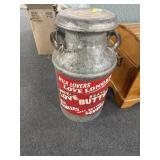 5 GAL MAYFAIR CREAMERY GALVANIZED MILK CAN