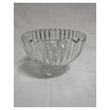 CRYSTAL GLASS CENTERPIECE FRUIT BOWL-10"