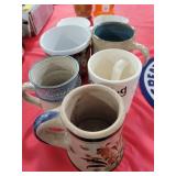 7 ASSORTED COFFEE MUGS