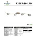 34" 4 FRS GLS HD GU10 LED Bar Light