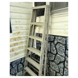 (2) 6 FT. STEP LADDERS - 1 IS FIBERGLASS