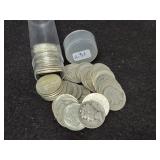 ROLL OF (50) MIXED DATE SILVER ROOSEVELT DIMES