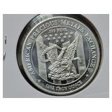 APMEX SILVER ROUND - 1 OZ .999 FINE SILVER