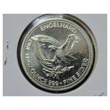 ENGLEHARD "THE AMERICAN PROSPECTOR" SILVER ROUND -