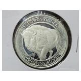 MINT ID.COM BUFFALO SILVER ROUND - 1 OZ .999 FINE