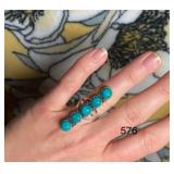 TURQUOISE COLOR  RING SIZE 6