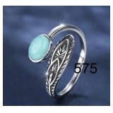 TURQUOISE COLOR RING SIZE 6