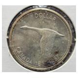 1967 CANADA SILVER DOLLAR - FLYING GOOSE