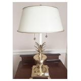 BRASS PINEAPPLE TABLE LAMP