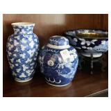 4 PCS. ASIAN DESIGN CERAMICS: