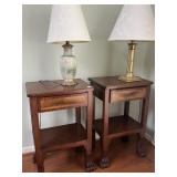 PR. WALNUT NIGHTSTANDS W/2