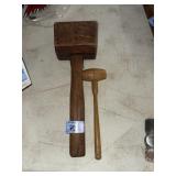 2- WOODEN MALLETS