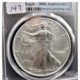 2016 SILVER EAGLE - PCGS GRADED: MS69 -