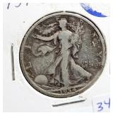 1934-S WALKING LIBERTY HALF DOLLAR