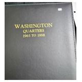 WASHINGTON QUARTERS BOOK - 1965 - 1998 -