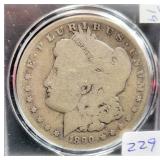 1890-O MORGAN SILVER DOLLAR