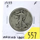 1933-S Walking Liberty half dollar