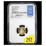 2021 $5 Gold Eagle T-2, NGC slab certified Early