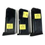 x3- SIG Sauer 9mm 10 Rd. magazines Fits 365 -x3