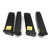 Lot, 4 Glock 9mm 10 Rd. magazines