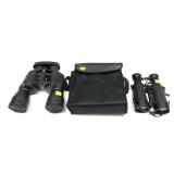 Lot: Binoculars 20x50 with soft case and Field