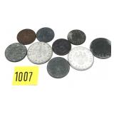 Lot, German coins, 9 pcs.