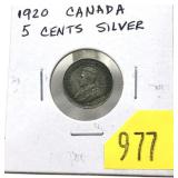 1920 Canadian 5-cents