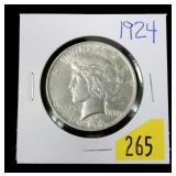 1924 Peace dollar