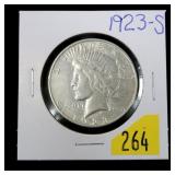 1923-S Peace dollar