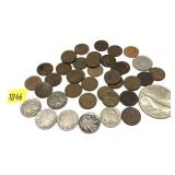 Lot, coins and tokens, 40 pcs.