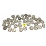 x40- Quarters, 90% silver - x40 quarters -Sold by