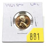 1967 S.M.S. Lincoln cent, Unc.