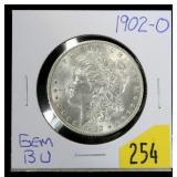 1902-O Morgan dollar, gem BU