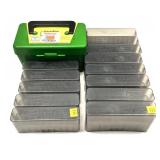 Lot: 14 assorted plastic ammo cases, includes: