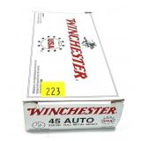 Box of .45 Auto 230-grain FMJ Winchester