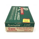 Box of 6mm Remington 100-grain PTD SP