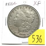 1884-O Morgan dollar