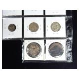 Lot of world silver coins, 14 pcs.