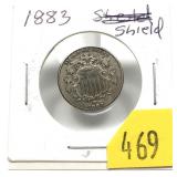 1883 Shield nickel