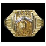 10K Yellow gold vintage 1941 Jamestown class ring,