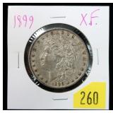 1899 Morgan dollar, XF