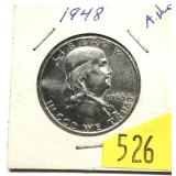 1948 Franklin half dollar