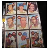 Lot: 10 Seattle Pilots 1969 baseball cards